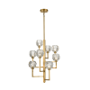 lighting parisian 8 light chandelier brass