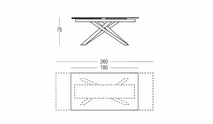 hannes dining table dimensions