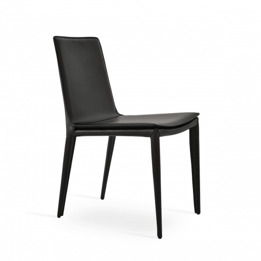 Tiffany Dining Chair Black bonded Leather