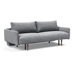 Frode Sofa Bed with Arms in Twist Granite