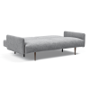 Frode Sofa Bed with Arms in Twist Granite Open