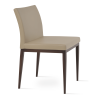 Aria MW Dining Chair Wheat PPM S and Walnut