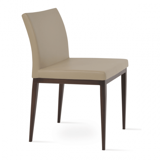 Aria MW Dining Chair Wheat PPM S and Walnut