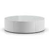 Berkeley Coffee Table in White Glass