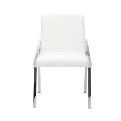 NIKA DINING CHAIR  STEEL WHITE FRONT