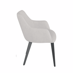 RENEE DINING CHAIR stone grey side