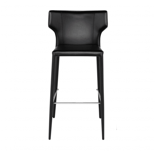 THENA BAR STOOL LEATHER FRONT