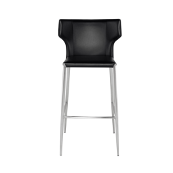 THENA COUNTER STOOL BLACK FRONT