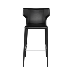 THENA COUNTER STOOL LEATHER FRONT