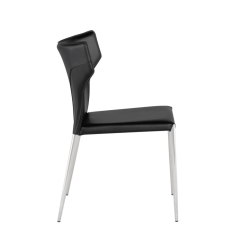 THENA DINING CHAIR STEEL BLACK SIDE