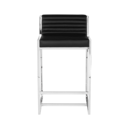 ZOLA COUNTER STOOL BLACK FRONT