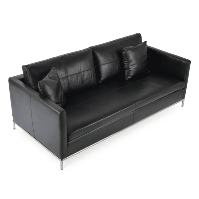living room istanbul sofa black genuine leather