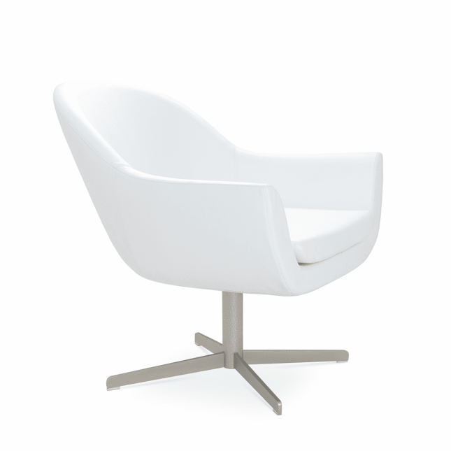 living room madison 4 star chair white leatherette