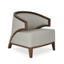 living room mostar chair light grey leatherette