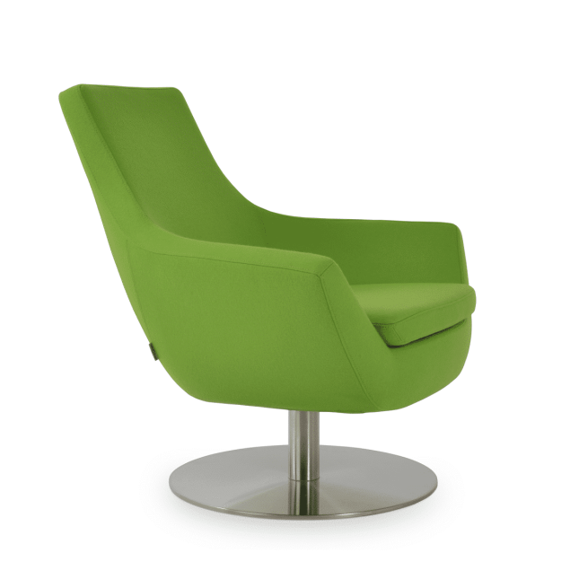 living room rebecca round swivel chair pistachio camira wool