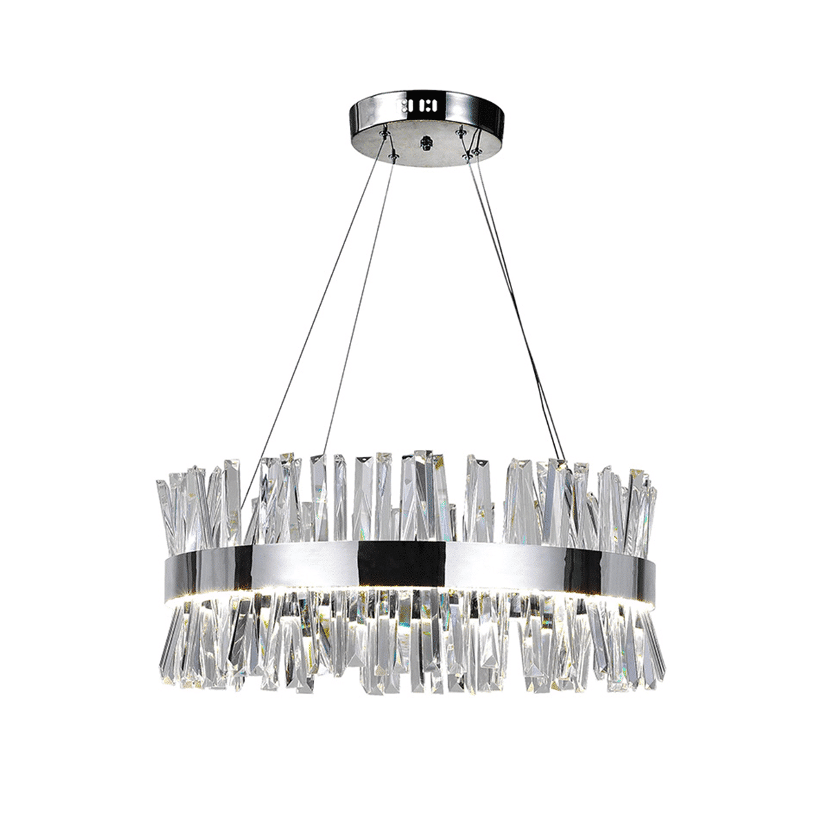 CWI Lighting Faye 50 inch Oval LED Chandelier with Chrome 