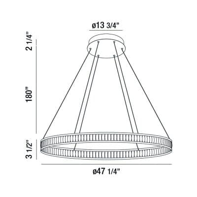 Forster inch chandelier dimensions