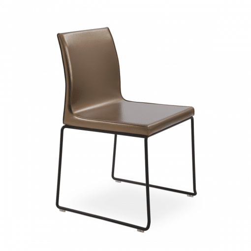 dining chair polo stackable gold ppm black powder