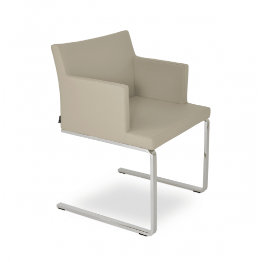 dining chair soho flat light grey leatherette