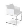 dining chair soho flat white leatherette