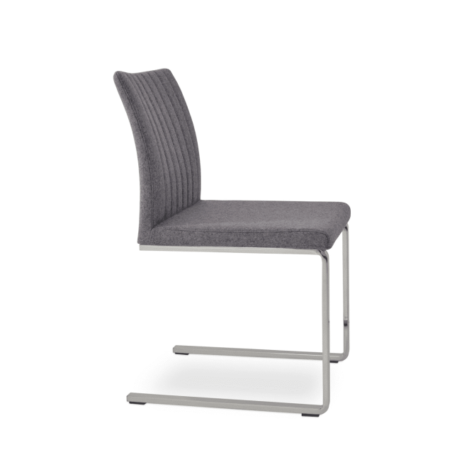 dining chair zeyno flat medium grey camira wool