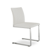 dining chair zeyno flat white leatherette