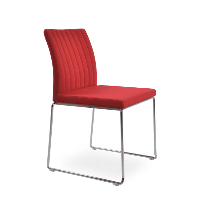dining chair zeyno stackable red camira era fabric chrome