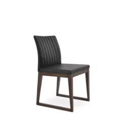 Zeyno Sled Wood Dining Chair