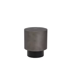 Bernaby End Table In Gunmetal Finish