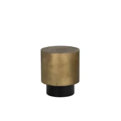 Bernaby End Table In Antique Brass Finish