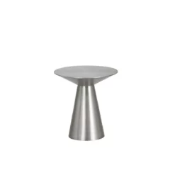 Carmel End Table in Stainless Steel