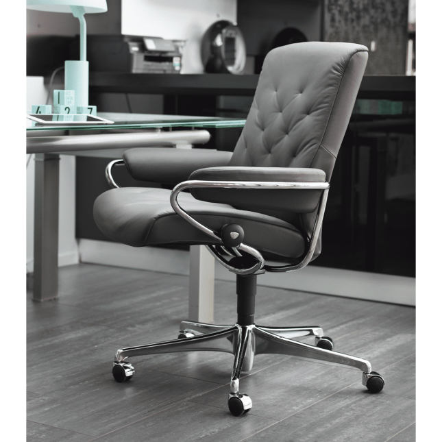 stressless metro lowback office chair lifestyle