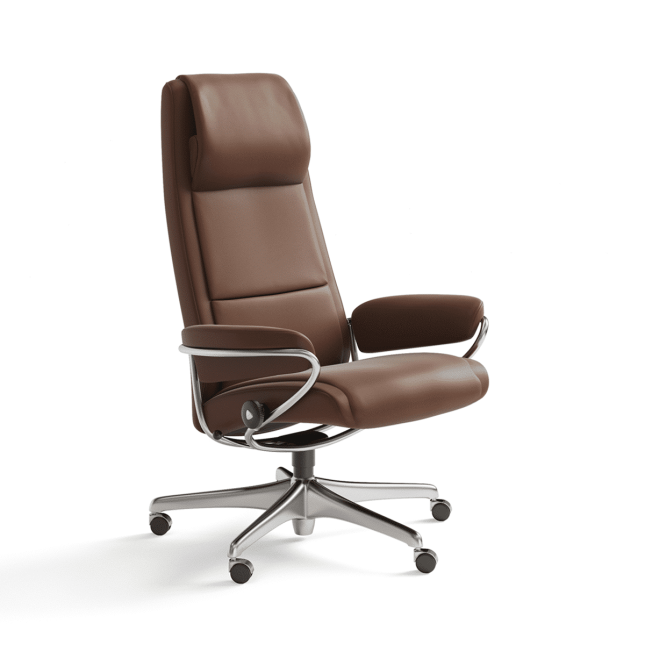 stressless paris highback office chair paloma copper