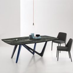 Adelio dining table in black and grey lifestyle