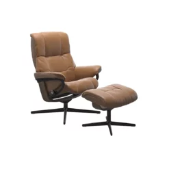 Stressless Recliner Mayfair Cross Chair With Ottoman