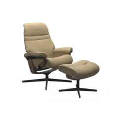 Stressless Recliner Sunrise Cross Chair With Ottoman