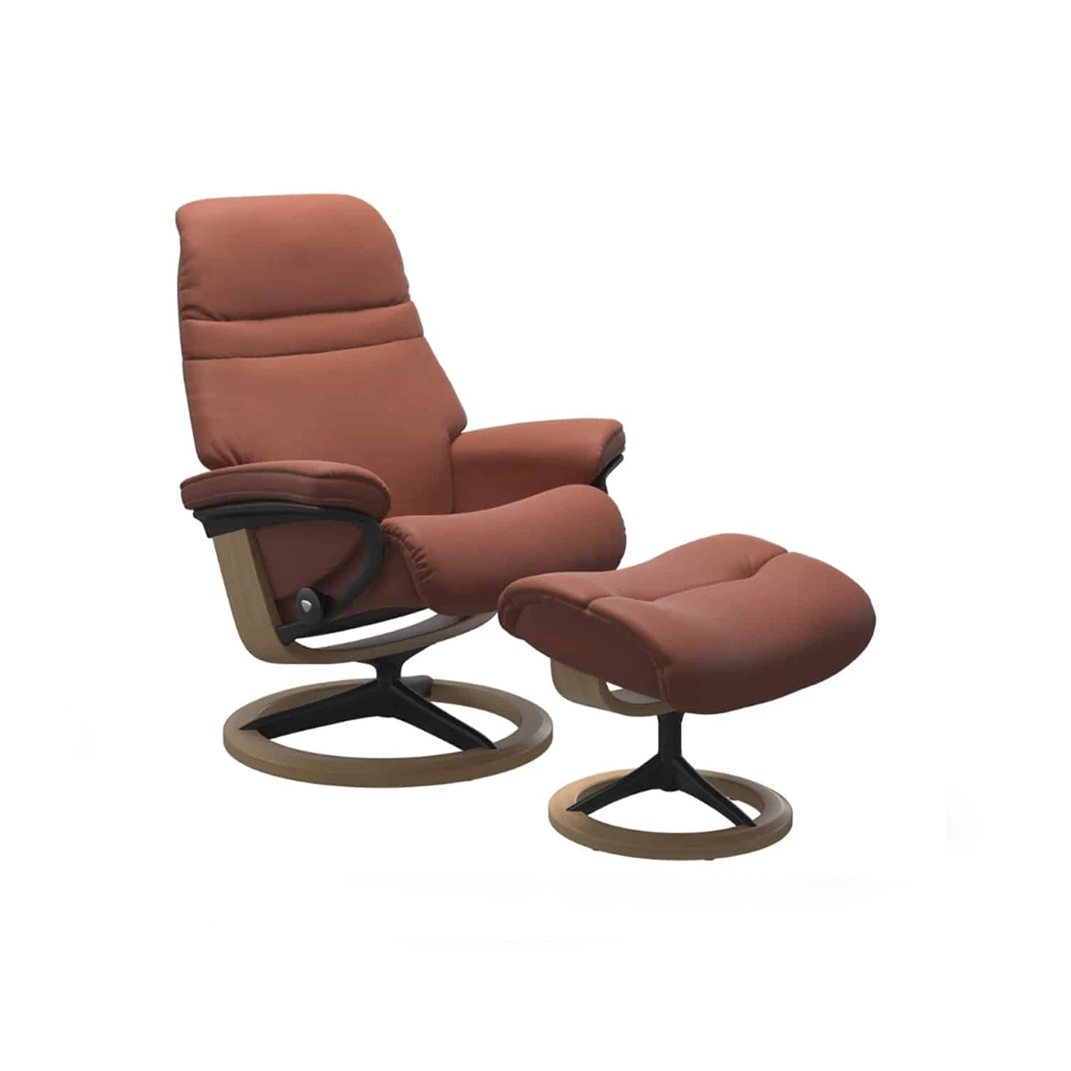 Stressless Recliner Sunrise Signature Chair With Footstool