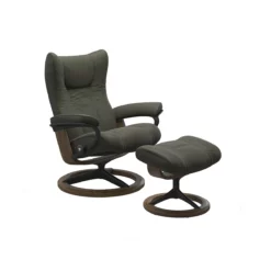 Stressless Recliner Wing Signature Chair With Footstool