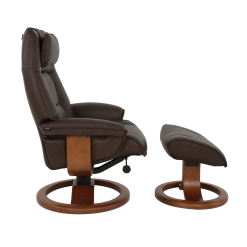 living room lounge chair admiral r base in mocha side