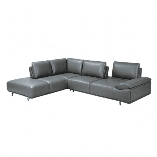 living room roxanne LHF sectional dark grey