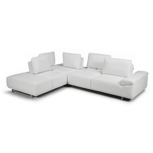 living room roxanne LHF sectional white