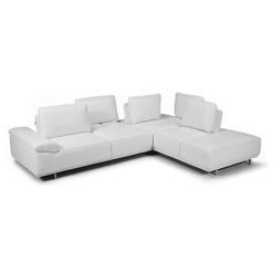 living room roxanne RHF sectional white