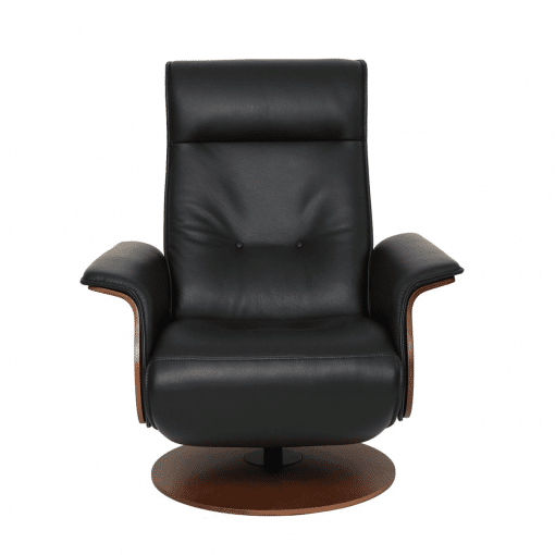 lounge chair hans in astro line black front