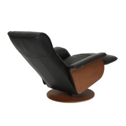 lounge chair hans in astro line black reclined