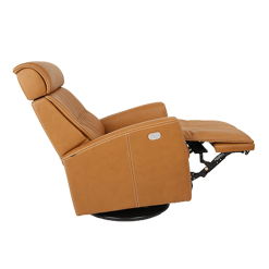 lounge chair milan vintage cognac reclined