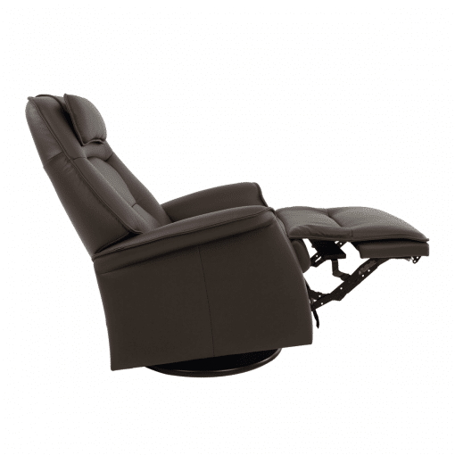 lounge chair stockholm dark brown reclined