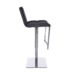 milano stool fabric grey side