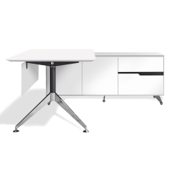 400 series executive desk right cabinet white lacquer