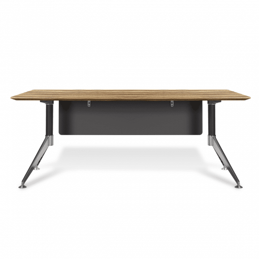 400 series office desk zebrano wood