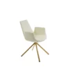 Eiffel Arm Stick Swivel Dining Chair